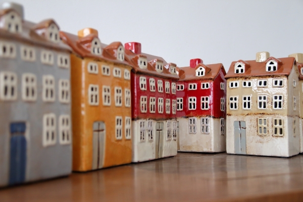 Svietiace vianočný domčeky 14x19x7,5cm D