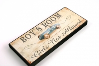 Tabuľka Boys Room