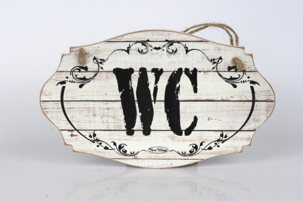 Tabuľka s nápisom WC 14x24cm