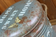 Taburet retro s úložným priestorom 31x36cm