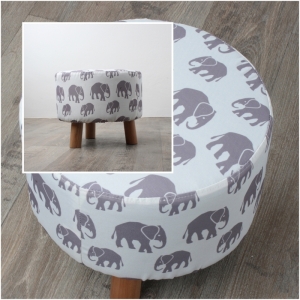 Taburet slony 40x32cm