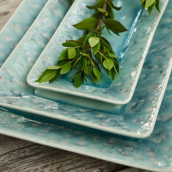 Tácka 34x17cm MADEIRA modrá