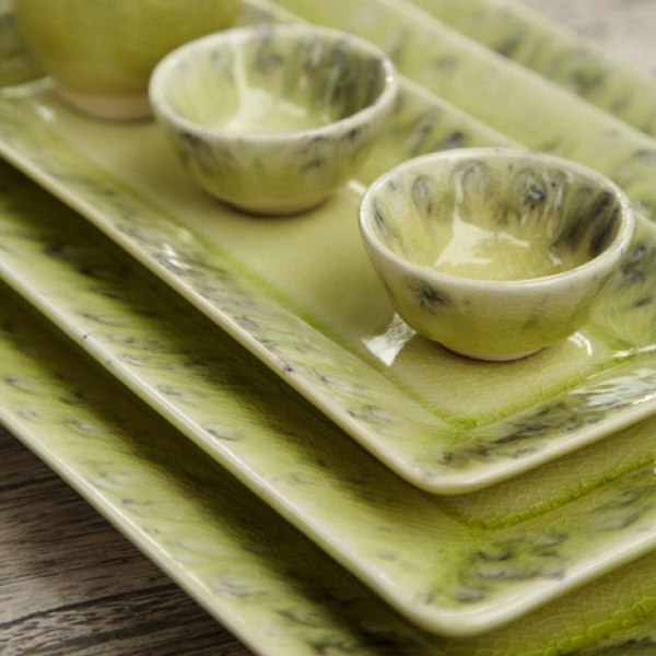 Tácka 34x17cm MADEIRA zelená