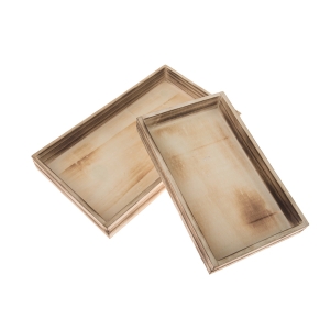 Tácka drevená súprava 2 kusov 3,5 x 18 x 30 cm