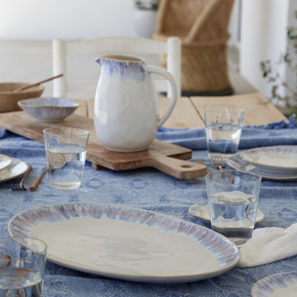 Tácka oválna BRISA modrá 41 cm keramická