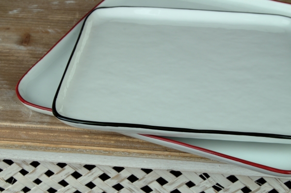 Tácka porcelánová biela