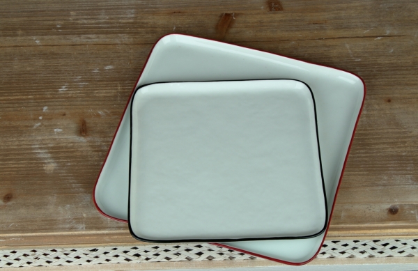 Tácka porcelánová biela