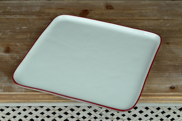 Tácka porcelánová biela