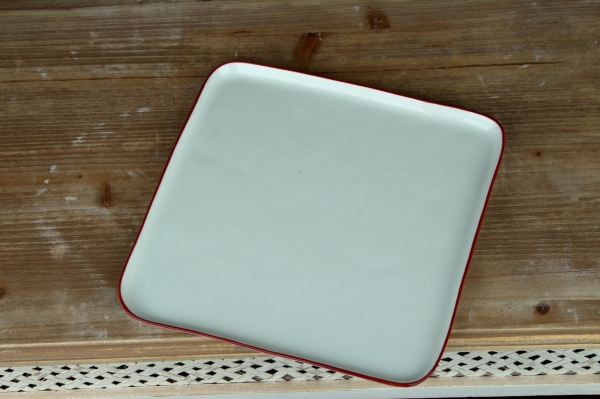 Tácka porcelánová biela