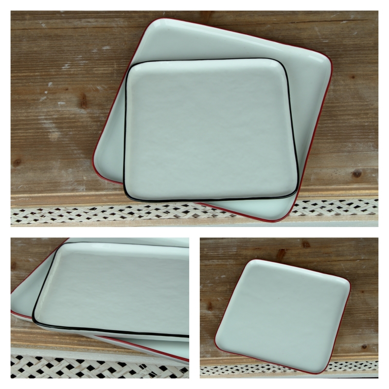 Tácka porcelánová biela