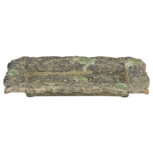 Tácka záhradná terakotová 33,6 x 17,2 x 5,1 cm s patinou menšia