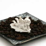 Tácka pod sviečku sklenený 12,5x12,5cm