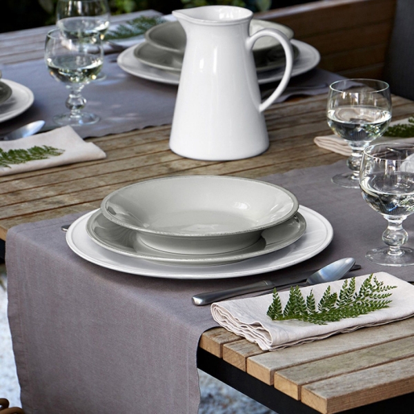 Tanier biely Friso 34cm