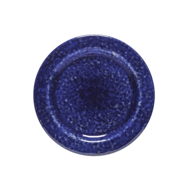 Tanier plytký ABBEY modrý priemer 28 cm keramický