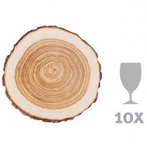 Talíř papírový s motivem letokruhu pr. 10 cm