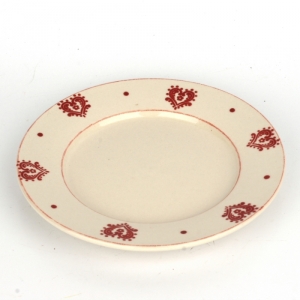 Tanier s motívom červeného srdca 20cm