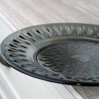 Tanier sklenený Lyonnais antracit 26cm