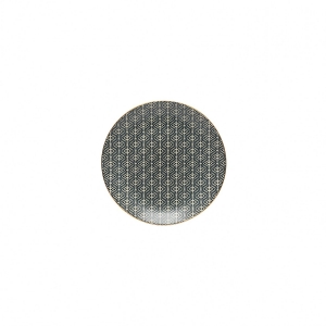 Tanierik na pečivo 17cm AUGUSTA ornamenty zlatý okraj