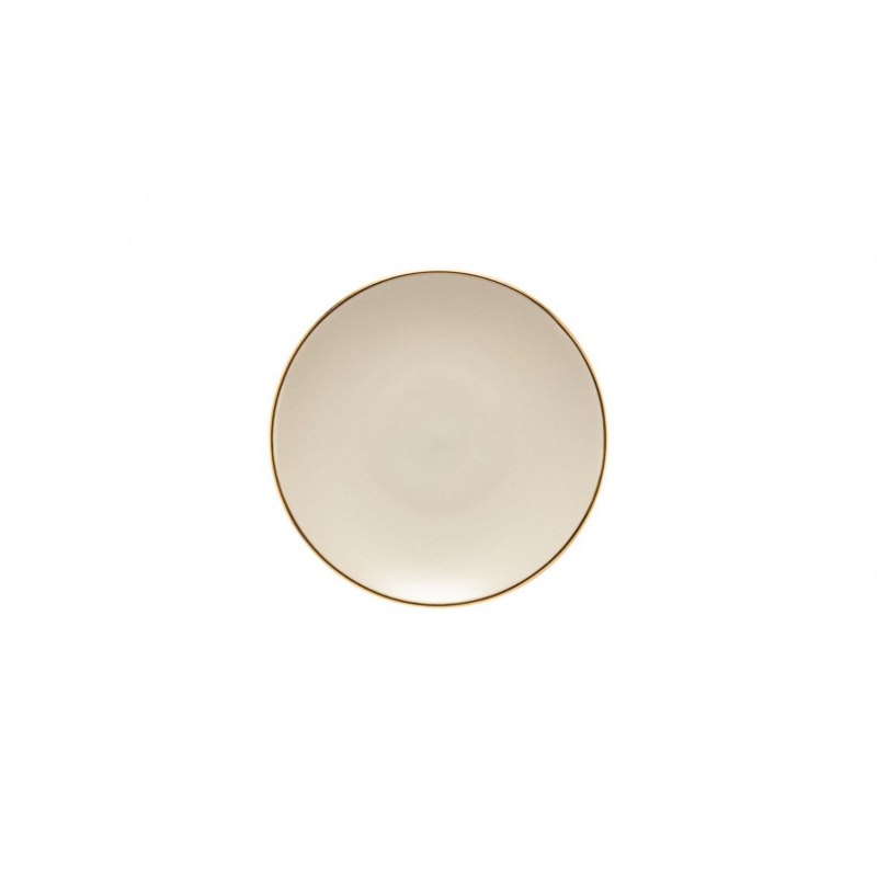 Tanierik na pečivo 17cm AUGUSTA zlatý okraj