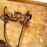 Taška na darček strednej retro