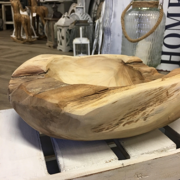 Teakové drevo miska 23x27cm