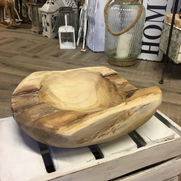 Teakové drevo miska 23x27cm