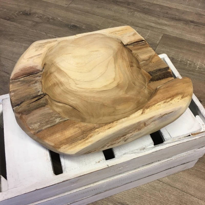 Teakové drevo miska 23x27cm