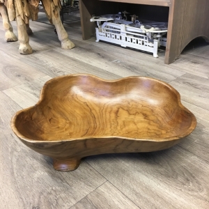 Teakové drevo ošatka 34x27cm