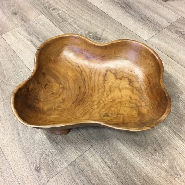 Teakové drevo ošatka 34x27cm