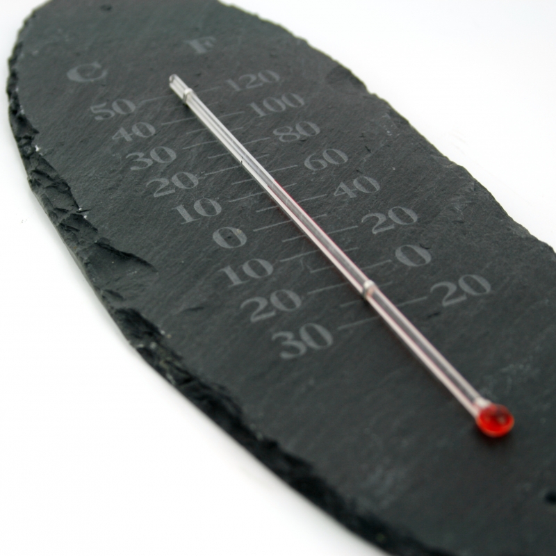 Teplomer bridlicový gravírovaný velký 42x15cm