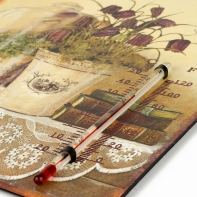 Kovový teplomer knihy 20x25cm