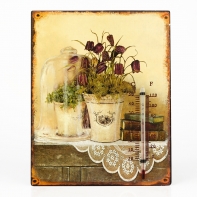 Kovový teplomer knihy 20x25cm