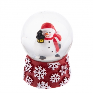 Ťažítko so snehuliakom s čiernou lucernou