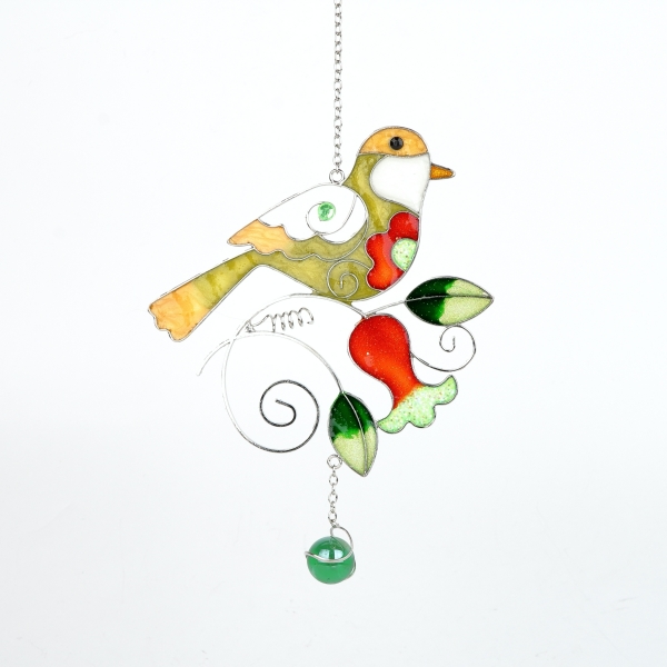 Tiffany závěsný ptáček