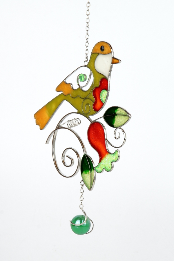 Tiffany závěsný ptáček