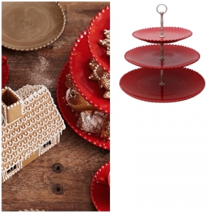 Trojposchodový etažér 33cm COSTA NOVA RUBI