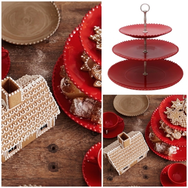 Trojposchodový etažér 33cm COSTA NOVA RUBI