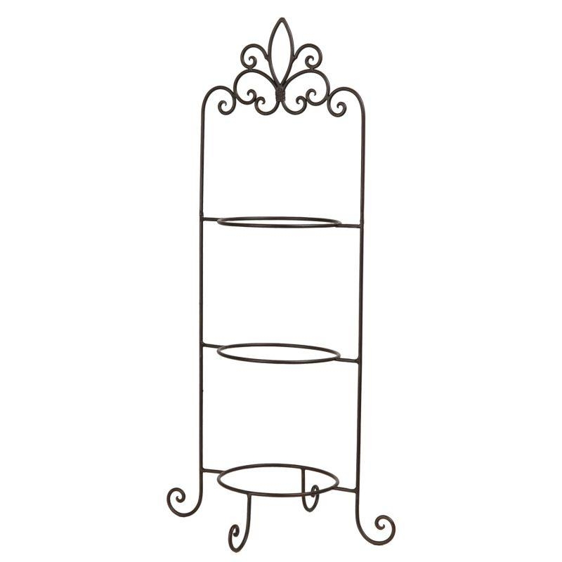 Trojposchodový etažér na taniere 77cm