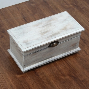 Truhla drevená s patinou 40x19x17cm