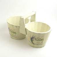 Kvetináč na dve kvetiny