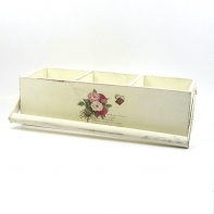 Kvetináč na tri kytky Francúzsko ruže 34x12x10-21 cm