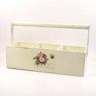 Kvetináč na tri kytky Francúzsko ruže 34x12x10-21 cm