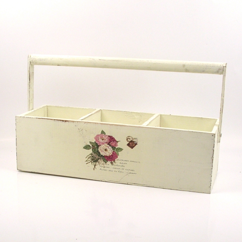 Kvetináč na tri kytky Francúzsko ruže 34x12x10-21 cm