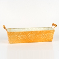 Kvetináč plechový s ušami 38x13x12cm