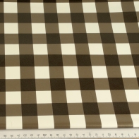 Obrus 110x140cm hnedá kocka tmavá