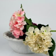 Umelá hortenzie biela 35 cm