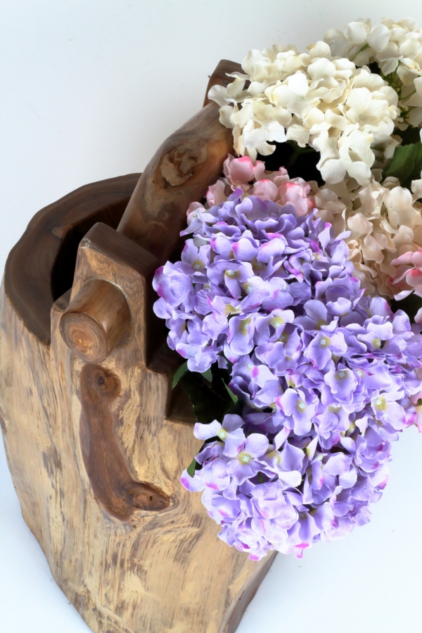 Umelá hortenzie biela 72cm