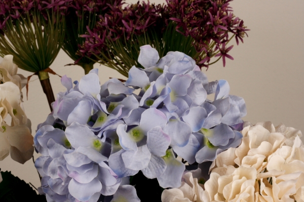 Umelá hortenzie modrá 72cm