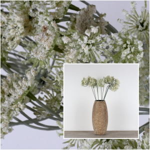 Umelá kvetina biely aníz 59cm 