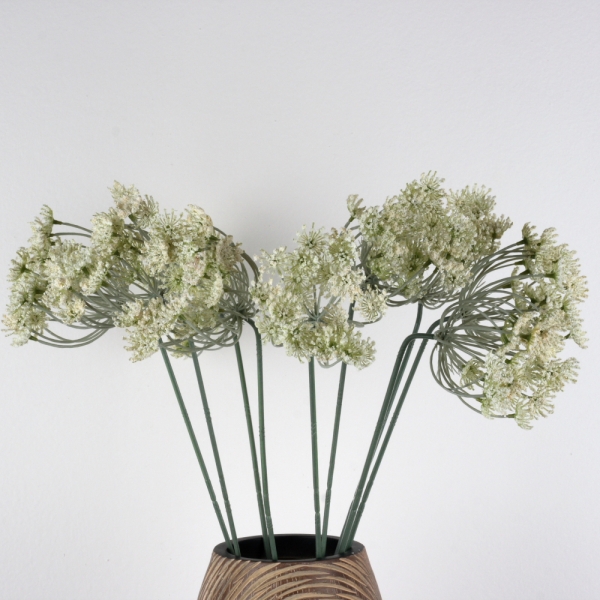 Umelá kvetina biely aníz 59cm